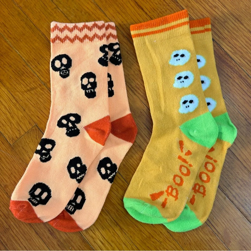 NWOT Kids Halloween Crew Socks - 2 Pairs OS